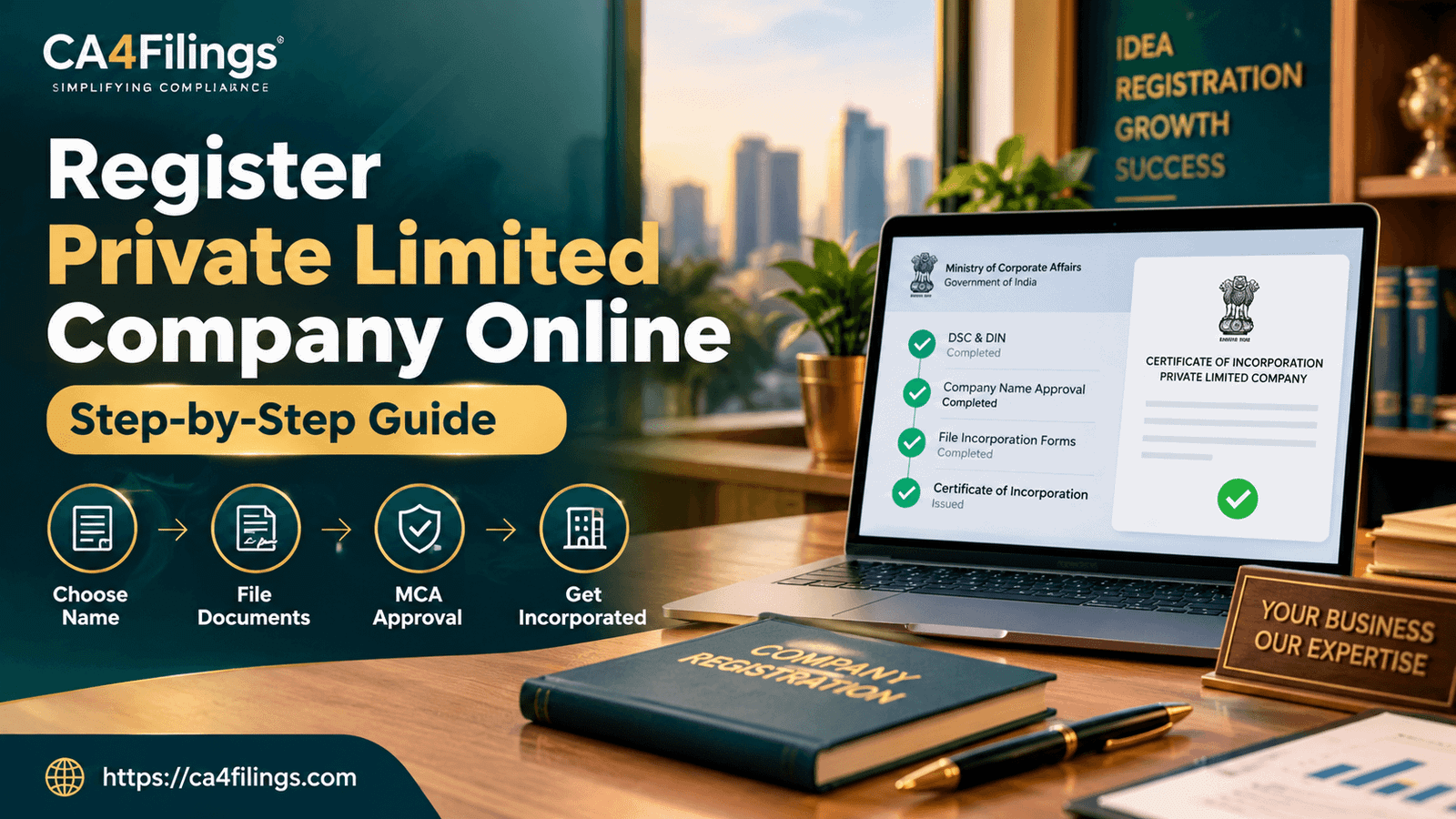 A Step-by-Step Walkthrough to Register a Private Limited Company Online
