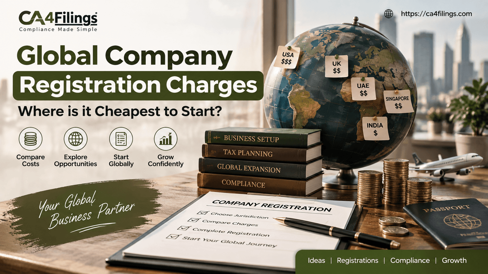 Comparing Global Company Registration Charges: Where is it Cheapest to Start?