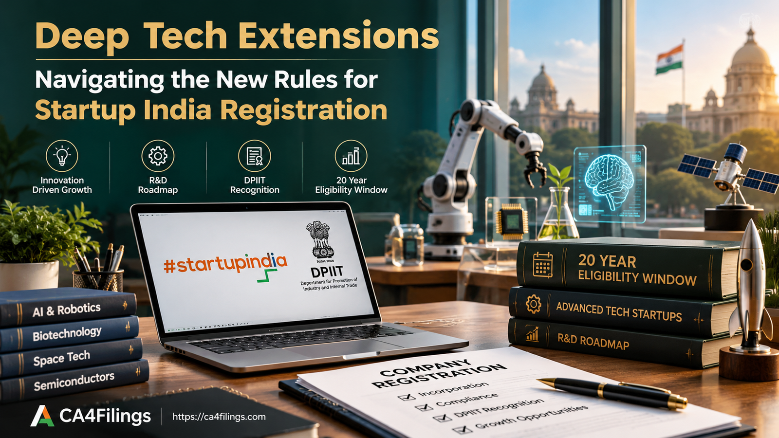 Deep Tech Extensions: Navigating the New Rules for Startup India Registration