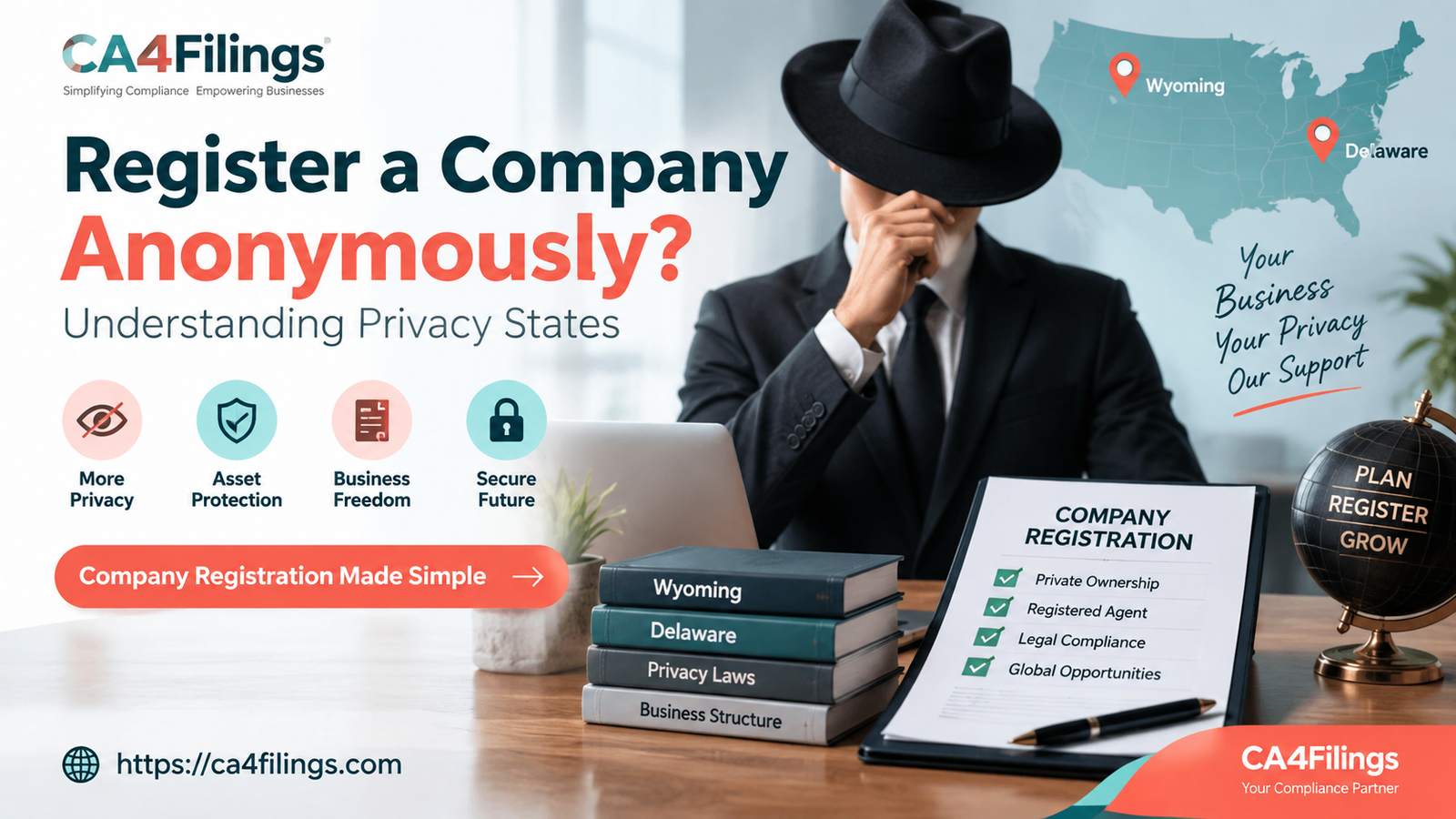 How Do I Register a Company Anonymously? Understanding Privacy States