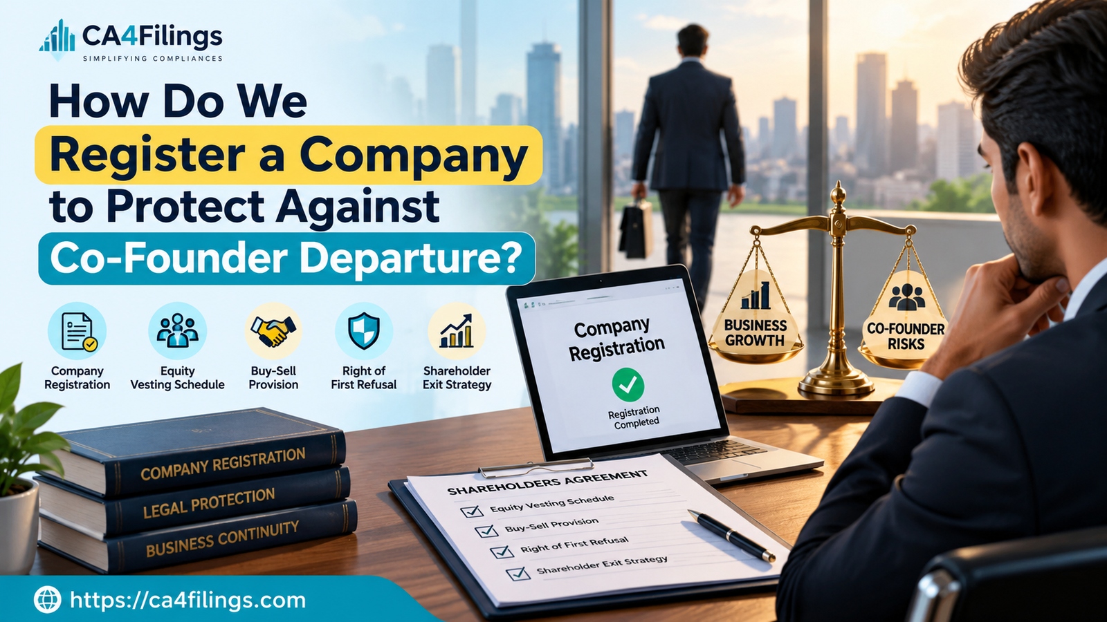How Do We Register a Company to Protect Against Co-Founder Departure?