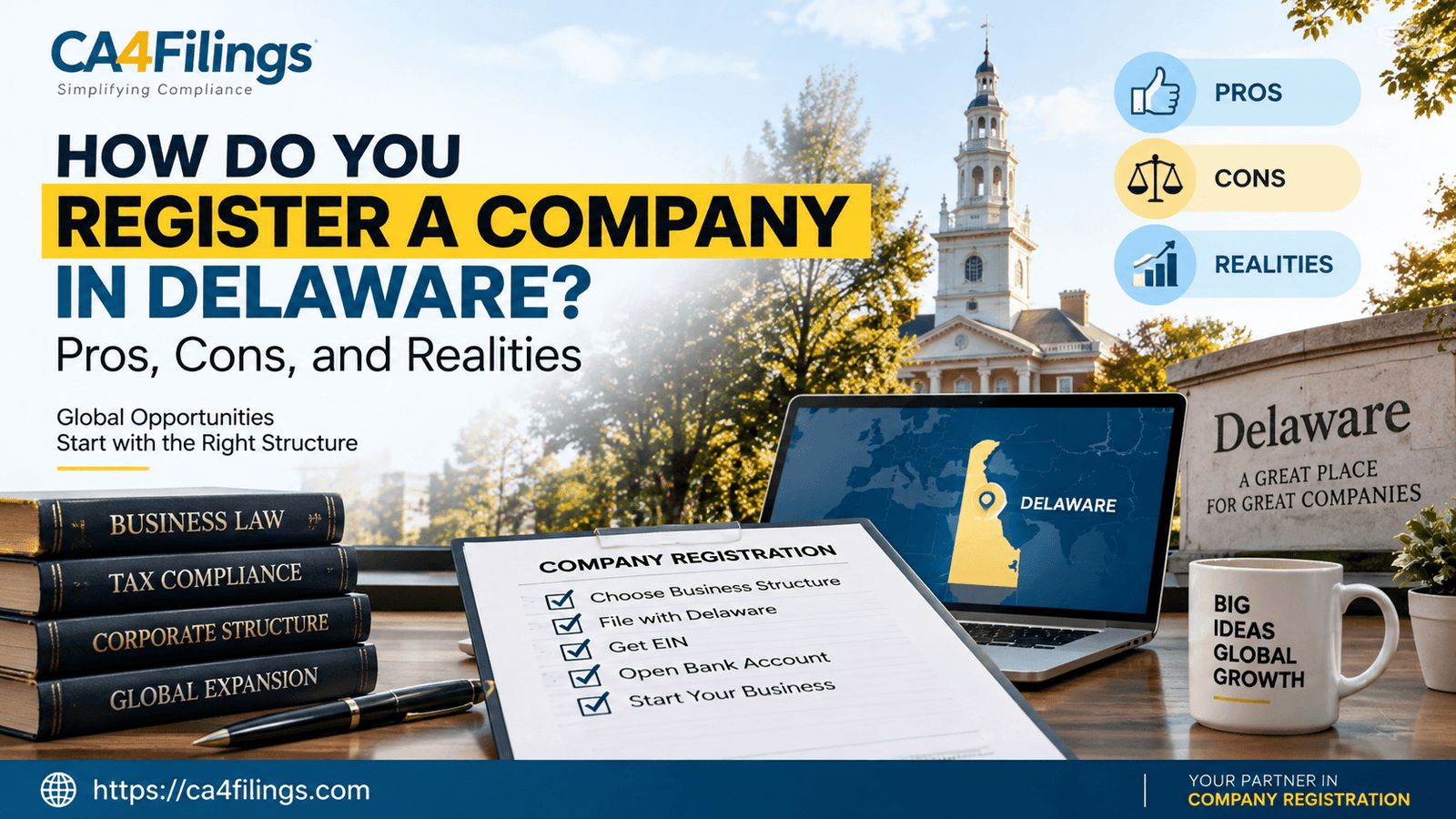 How Do You Register a Company in Delaware? Pros, Cons, and Realities