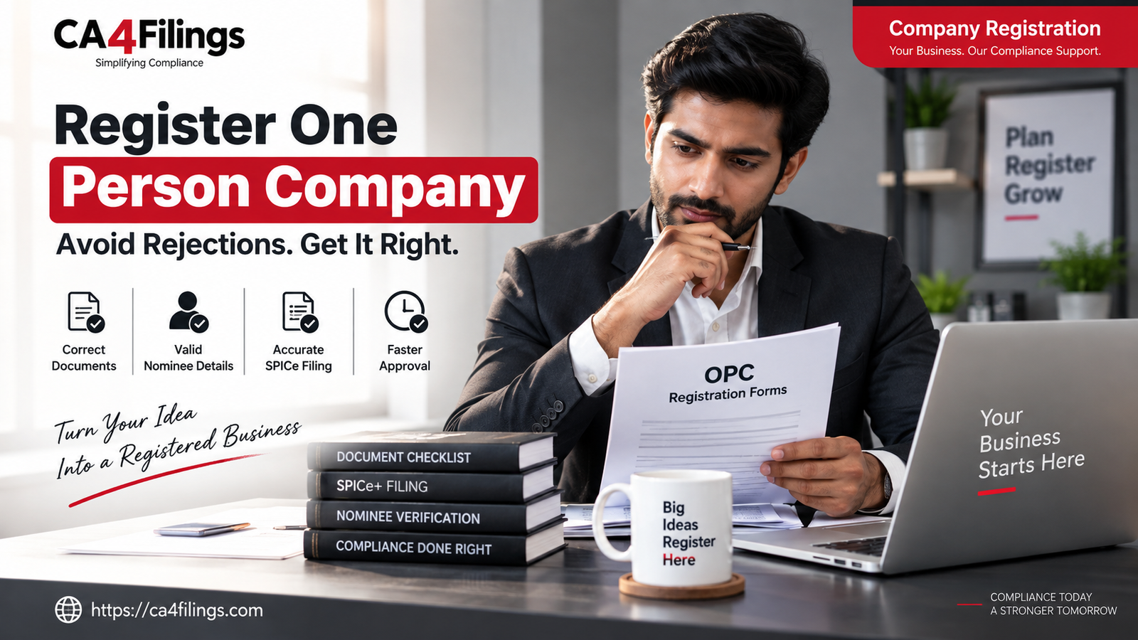 How to Avoid Immediate Rejections When You Register One Person Company Forms