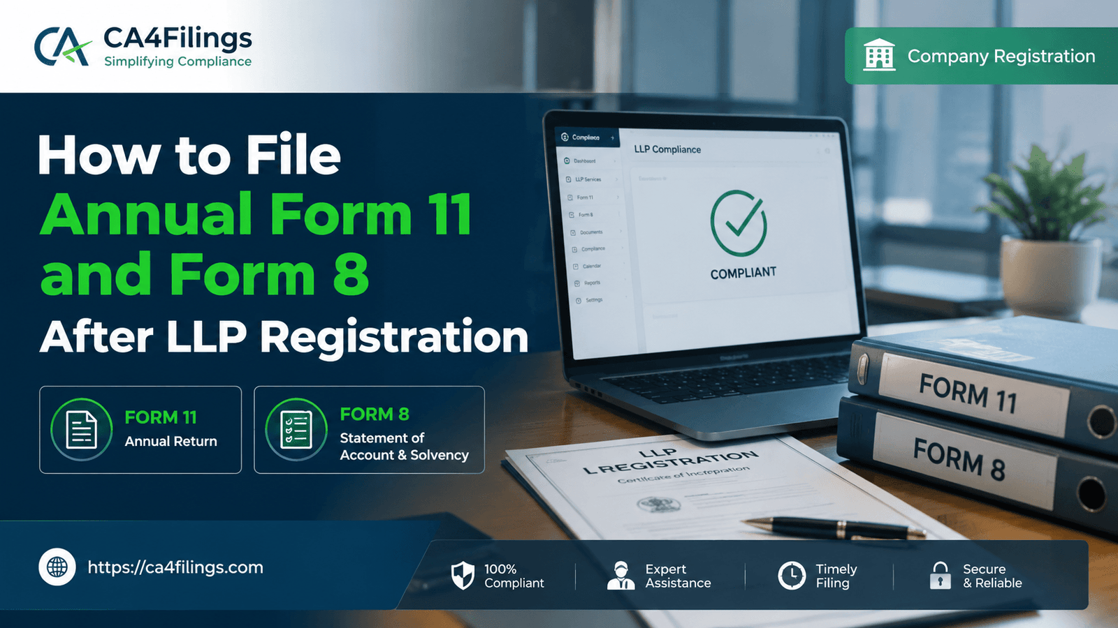 How to File Annual Form 11 and Form 8 After llp registration