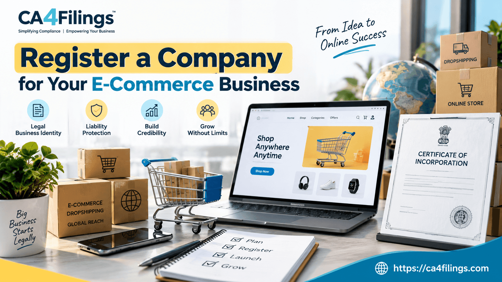 How to Register a Company for an E-Commerce Store or Dropshipping Business