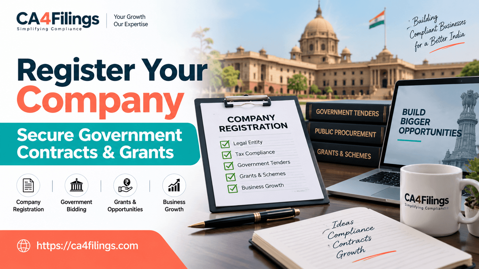 How to Registration Company to Secure Government Contracts and Grants