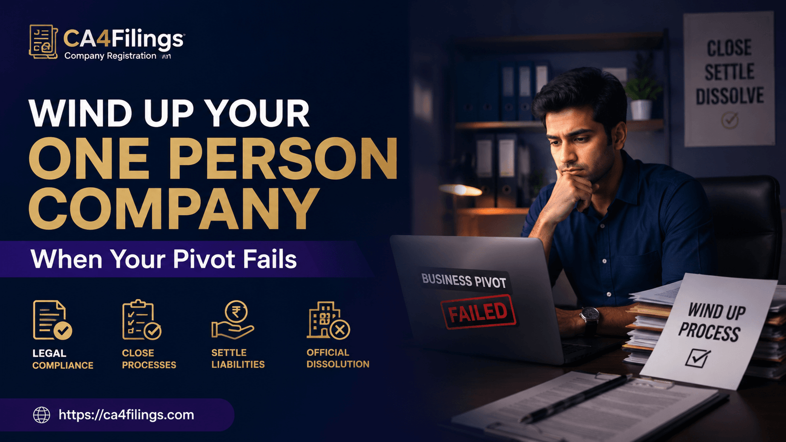 How to Wind Up a one person company if Your Business Pivot Fails