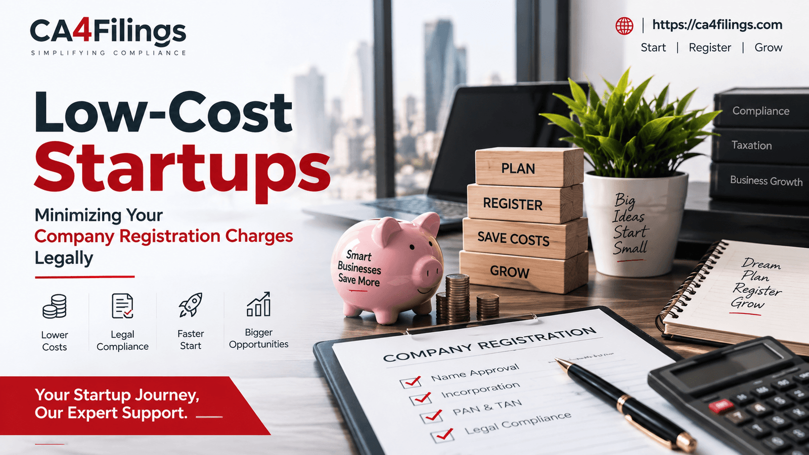 Low-Cost Startups: Minimizing Your Company Registration Charges Legally