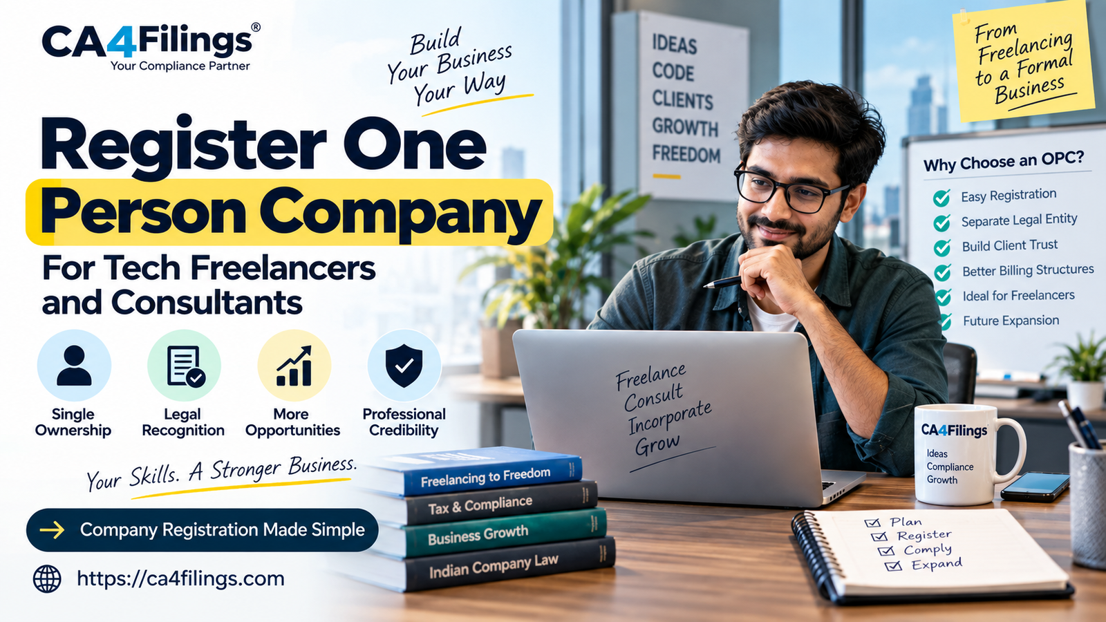 Register One Person Company Guidelines for Tech Freelancers and Consultants