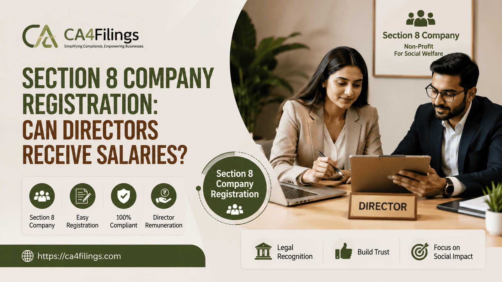 Section 8 Company Registration: Can Directors Receive Salaries?