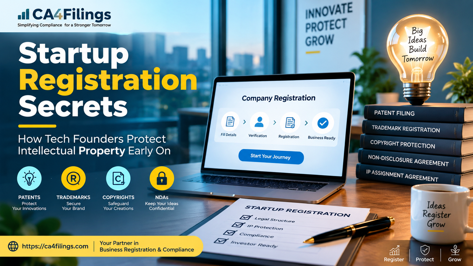 Startup Registration Secrets: How Tech Founders Protect Intellectual Property Early On