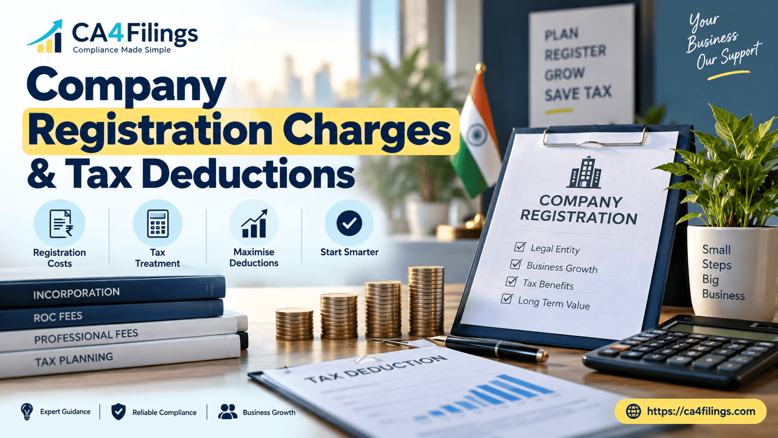 Tax Treatment of Initial Company Registration Charges for Tax Deductions