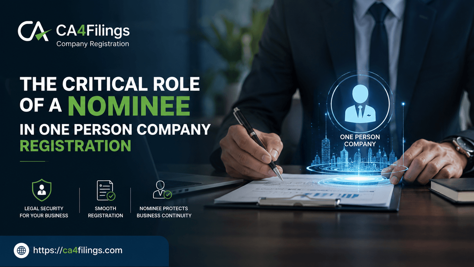 The Critical Role of a Nominee in One Person Company Registration