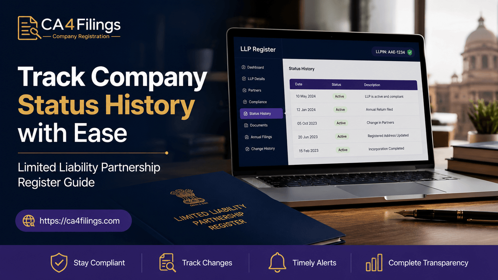 The Guide to Tracking Company Status History on the limited liability partnership register