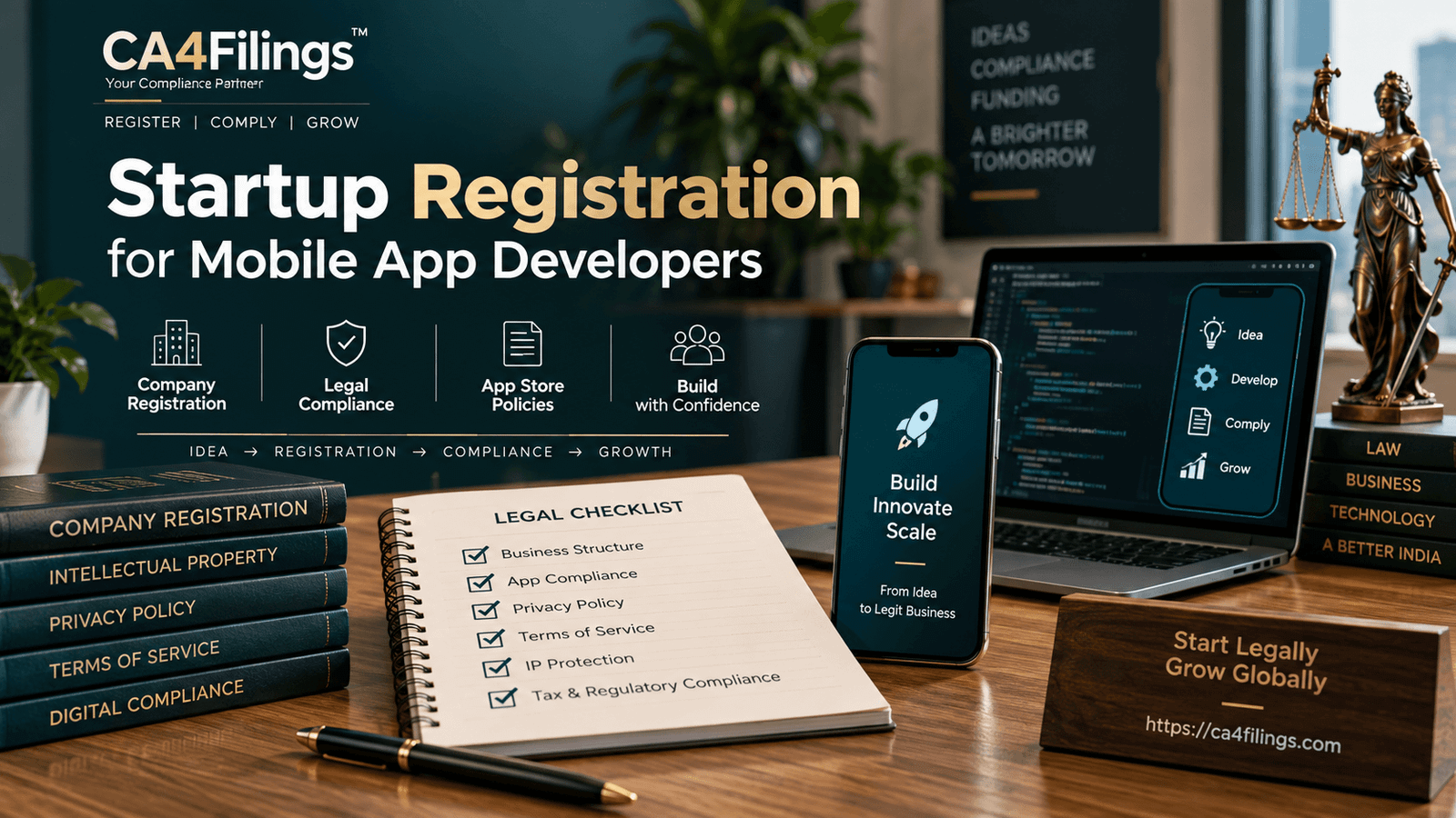 The Legal Checklist: Startup Registration for Mobile App Developers