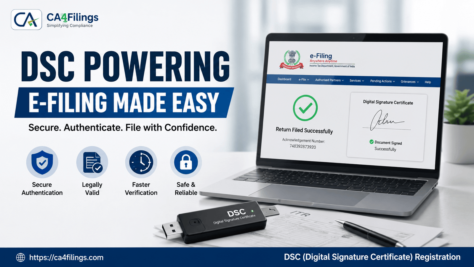 The Importance of DSC for E-Filing of Income Tax Returns