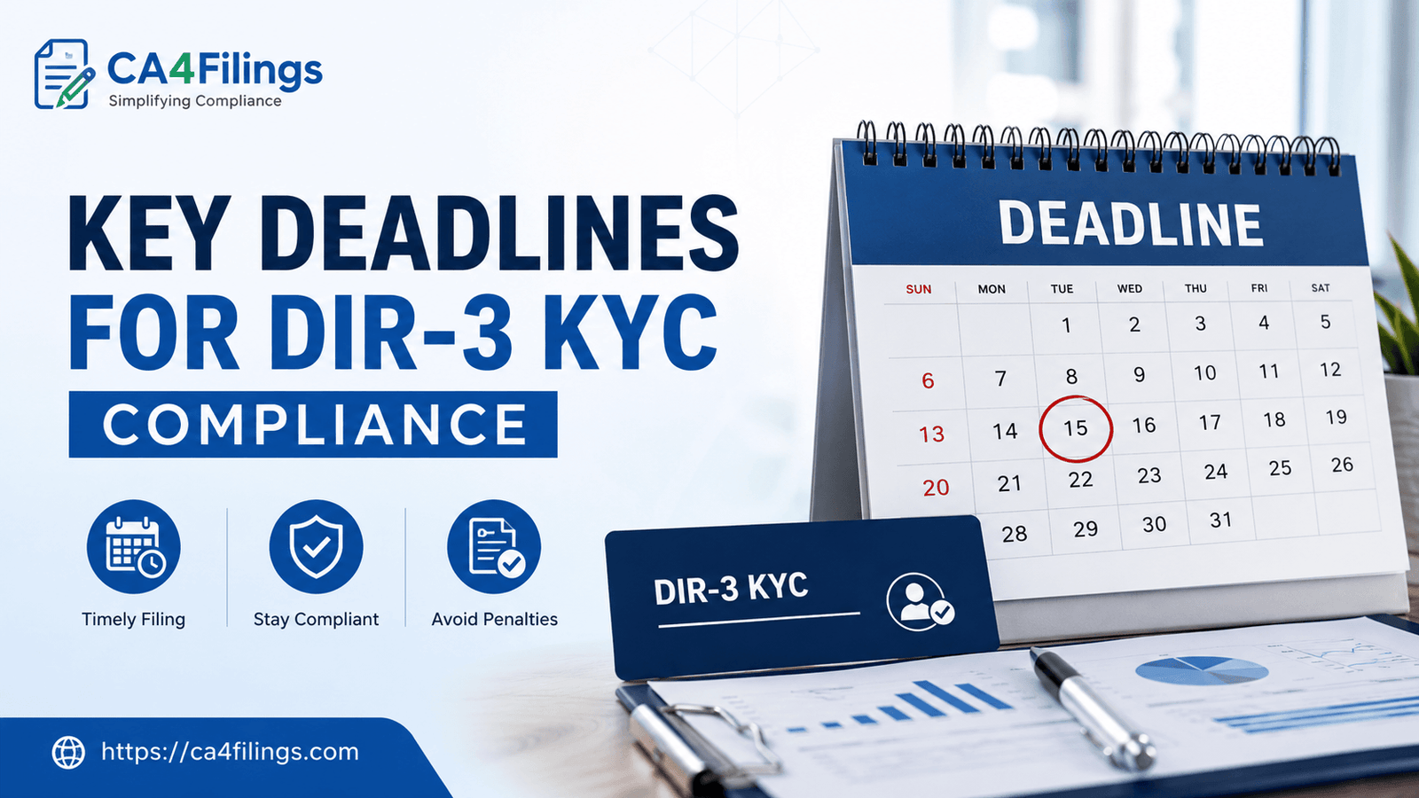 Key Deadlines for DIR-3 KYC Compliance