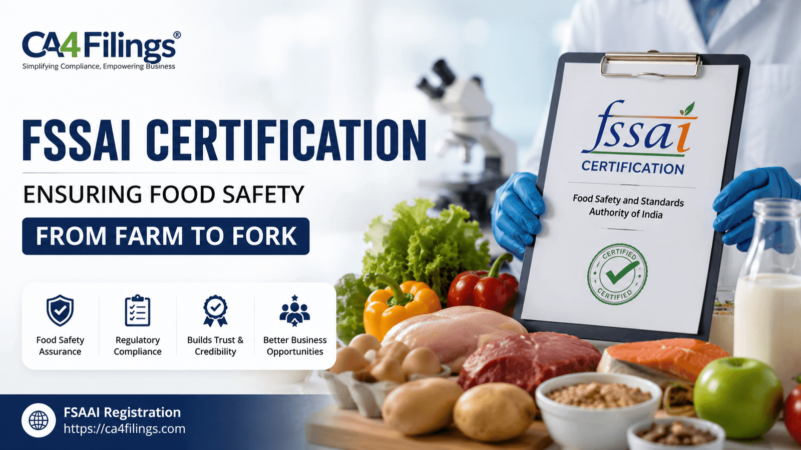 FSSAI Certification: Ensuring Food Safety from Farm to Fork