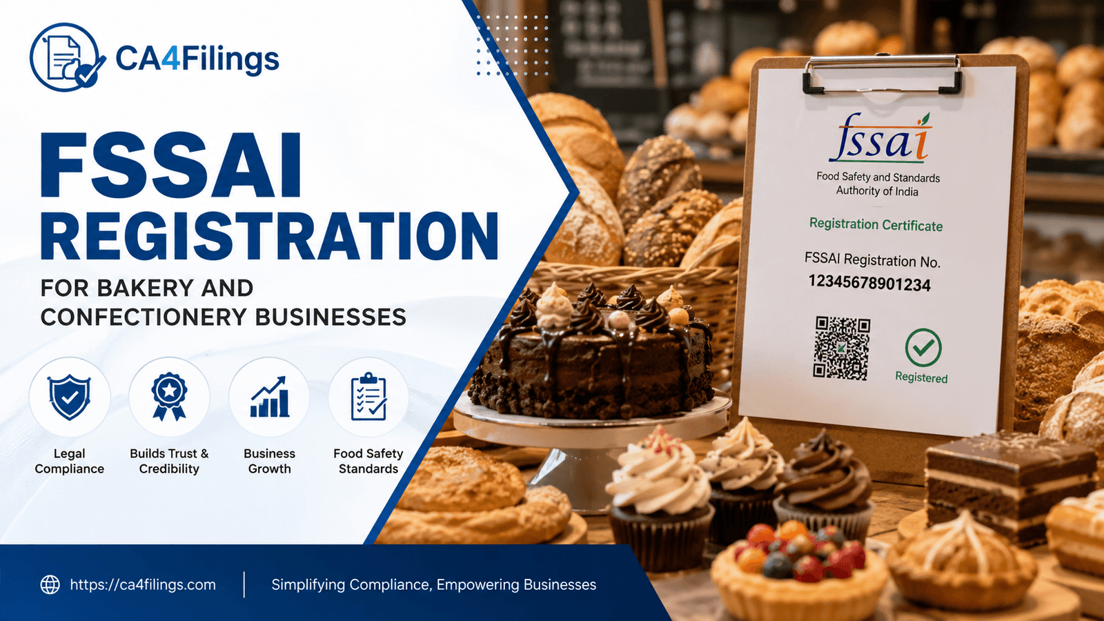 FSSAI Registration for Bakery and Confectionery Businesses
