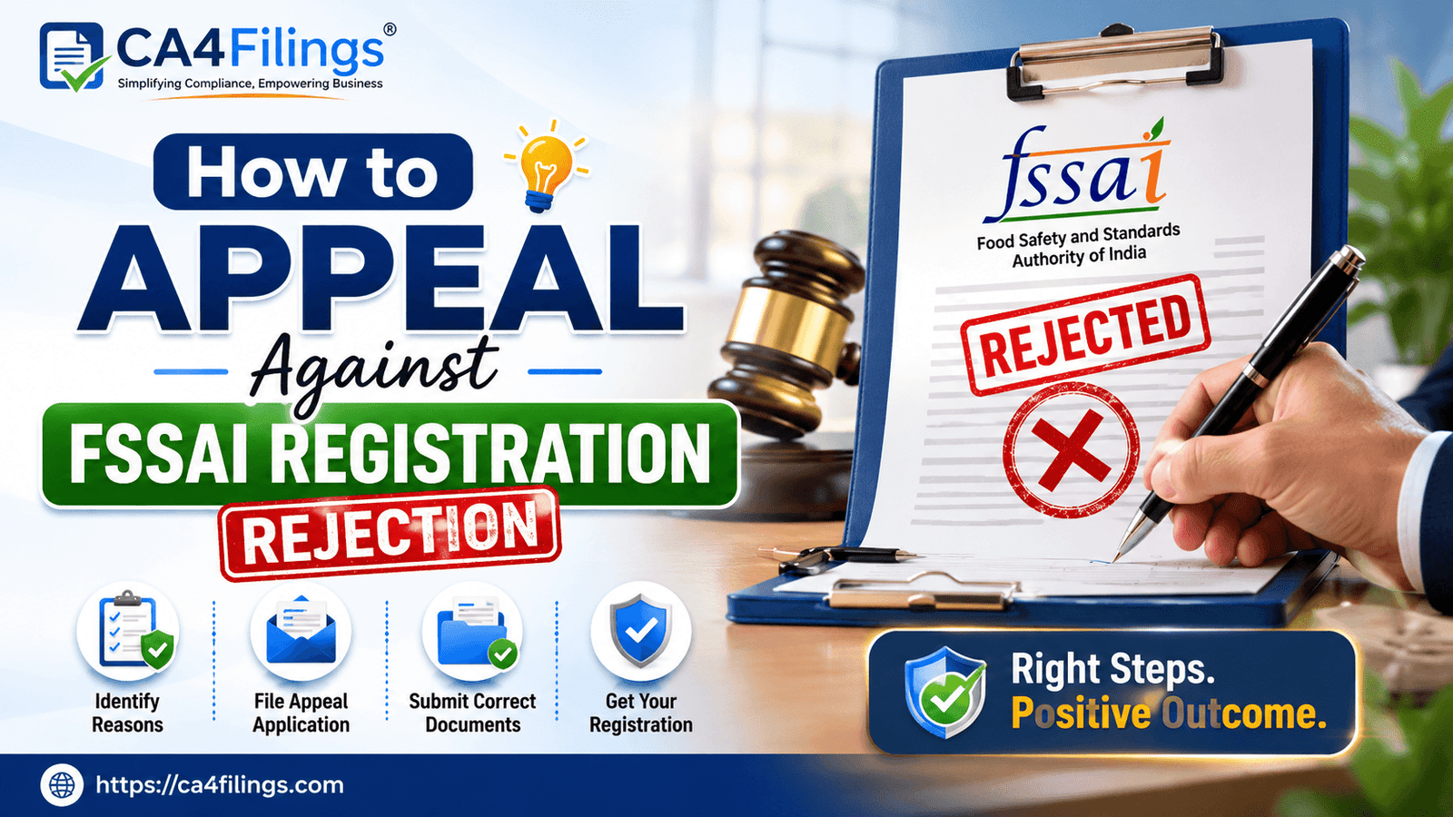How to Appeal Against FSSAI Registration Rejection