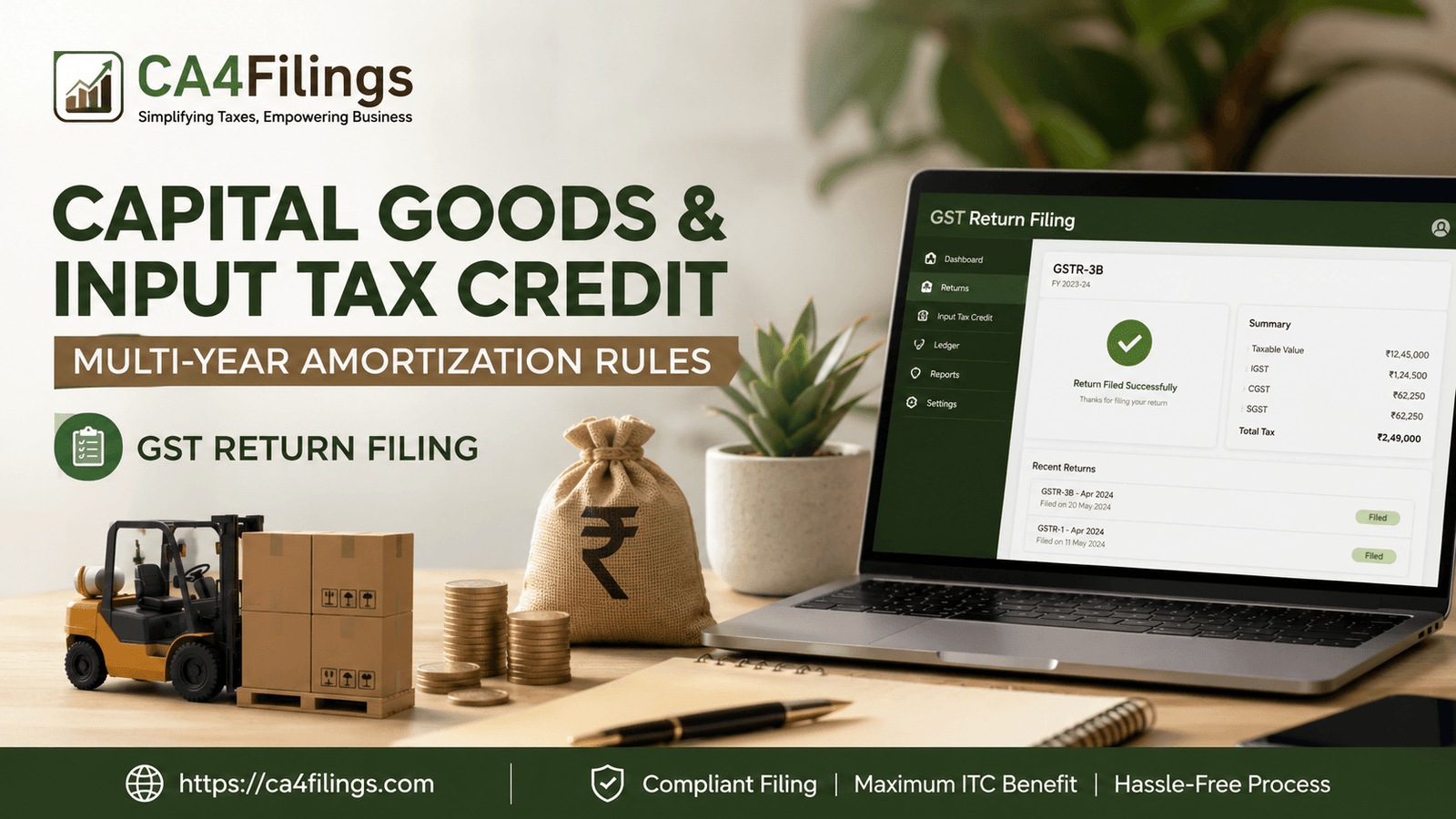 Capital Goods and Input Tax Credit: Multi-Year Amortization Rules
