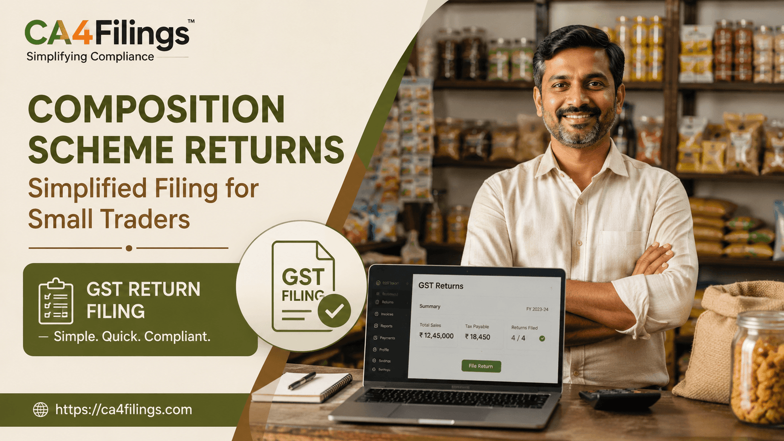 Composition Scheme Returns: Simplified Filing for Small Traders