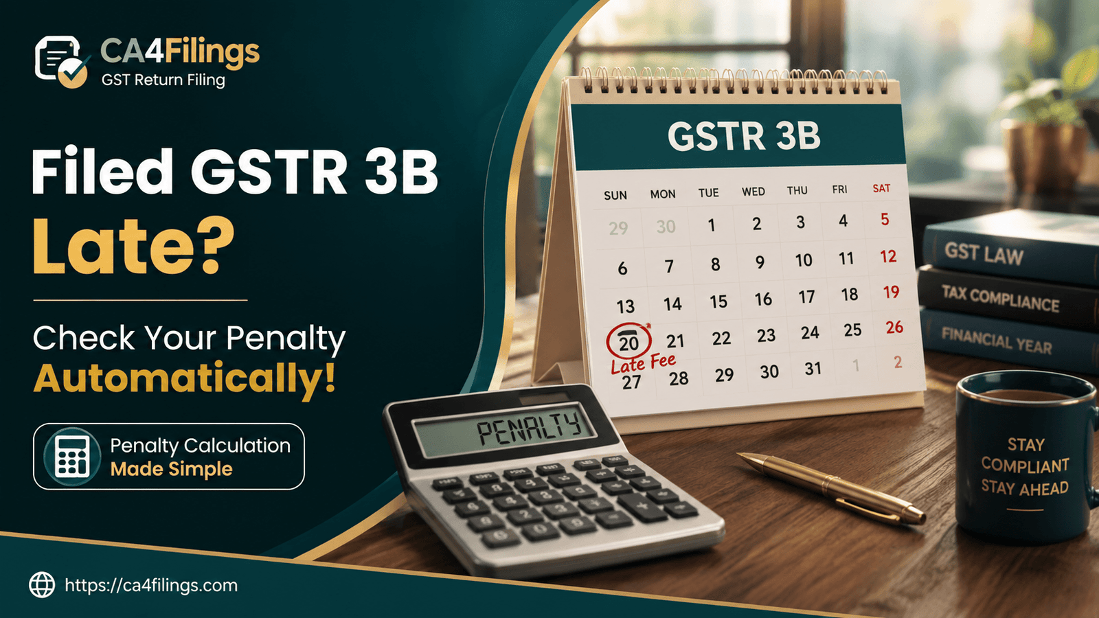 Help! I Filed My GSTR 3B Late. How is My Penalty Calculated Automagically?