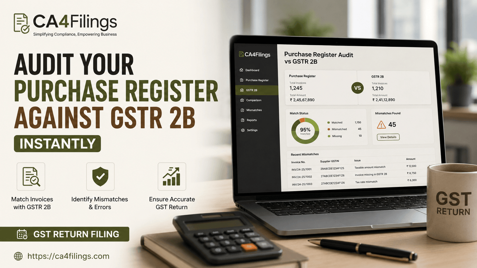 How to Audit Your Purchase Register Against GSTR 2B Instantly