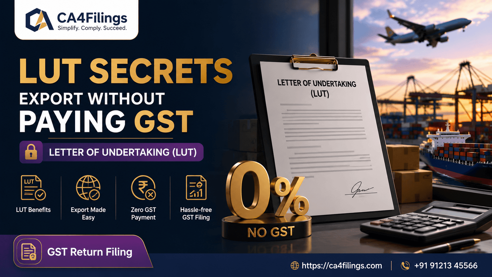 Letter of Undertaking (LUT) Secrets: Export Without Paying GST