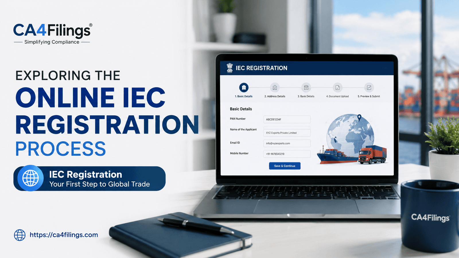 Exploring the Online IEC Registration Process