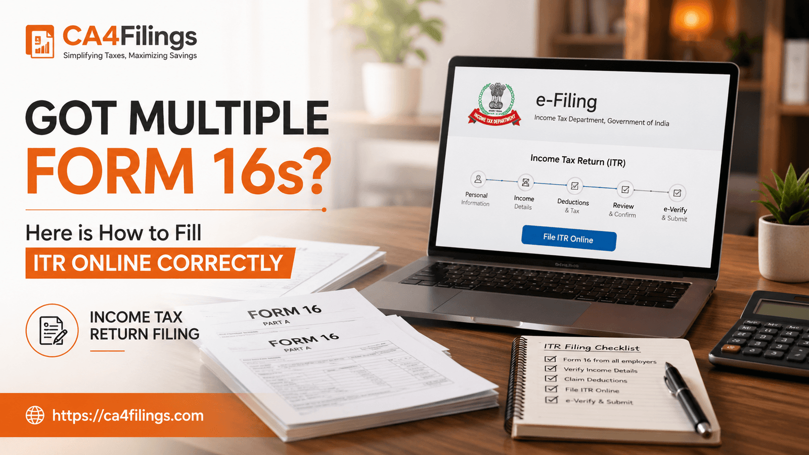 Got Multiple Form 16s? Here is How to Fill ITR Online Correctly