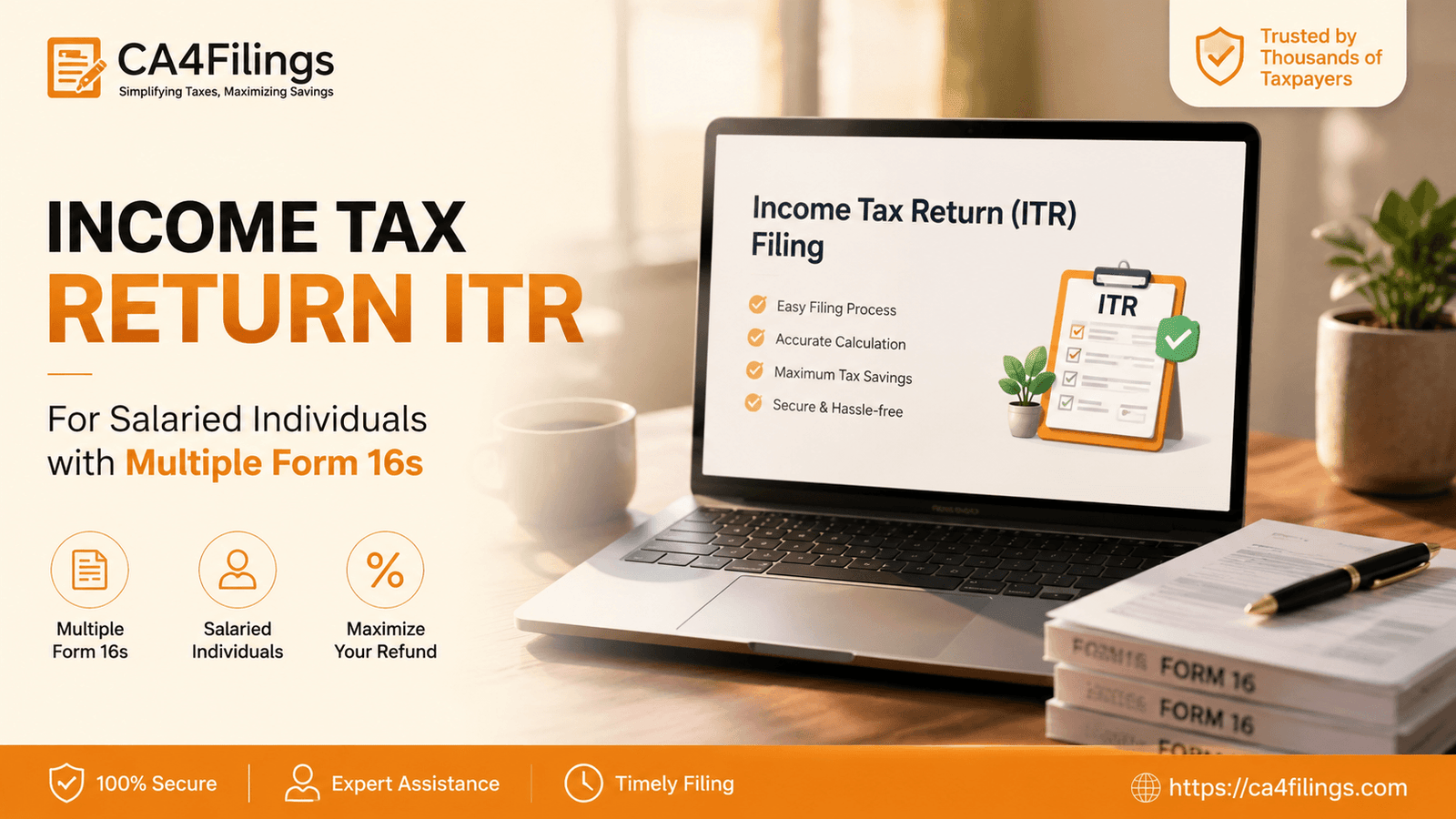 Income Tax Return ITR for Salaried Individuals with Multiple Form 16s