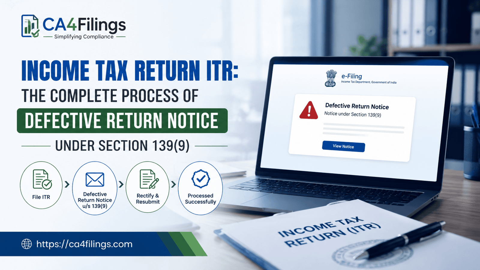 Income Tax Return ITR: The Complete Process of Defective Return Notice under Section 139(9)