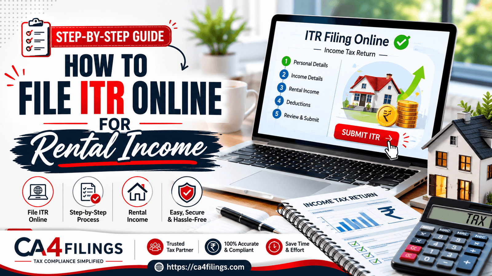 Step-by-Step Guide: How to File ITR Online for Rental Income