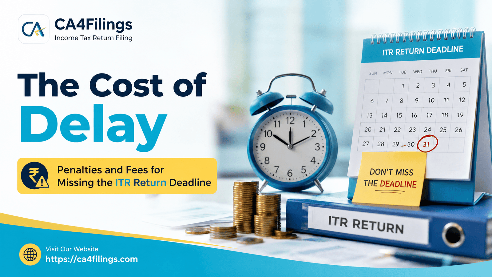 The Cost of Delay: Penalties and Fees for Missing the ITR Return Deadline