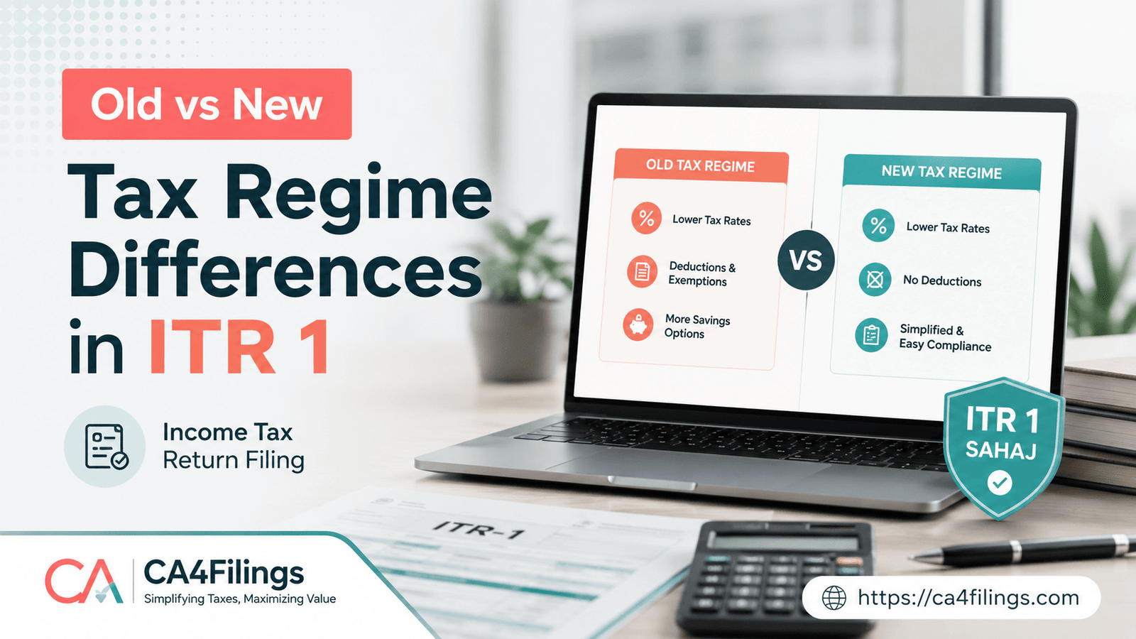 The Critical Differences Between Old Tax Regime and New Tax Regime in ITR 1