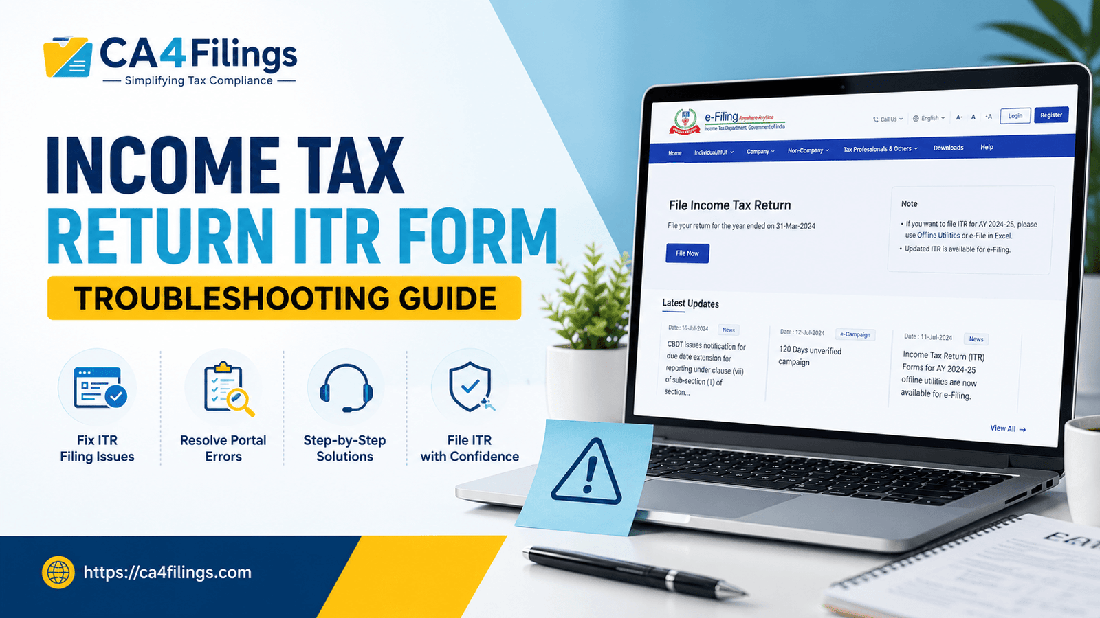 The Ultimate Troubleshooting Guide for the Income Tax Return ITR Form Portal