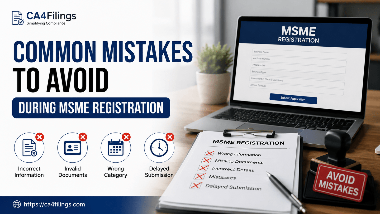 Common Mistakes to Avoid During MSME Registration