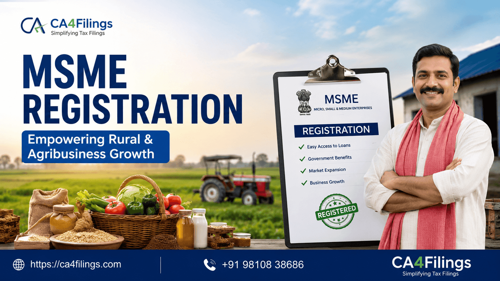 How MSME Registration Supports Rural and Agribusiness Enterprises
