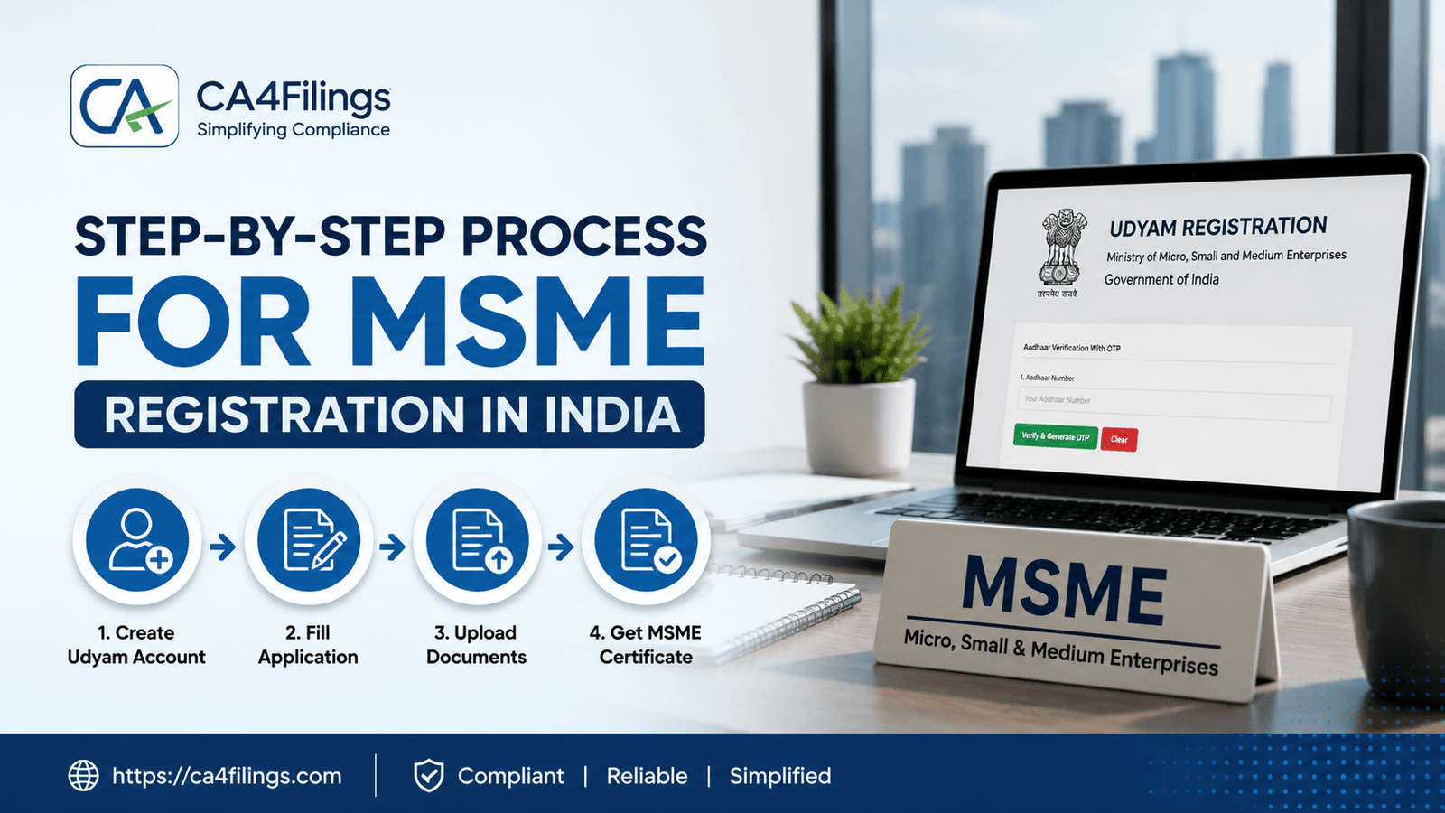 Step-by-Step Process for MSME Registration in India