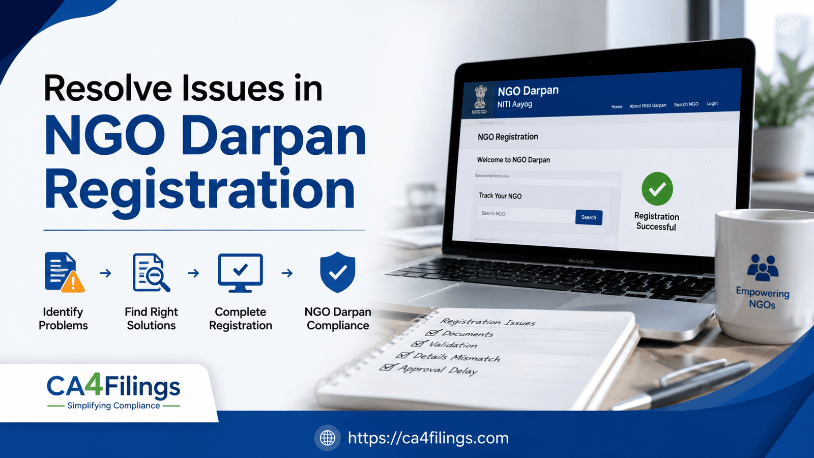 How to Resolve Common Issues in NGO Darpan Registration