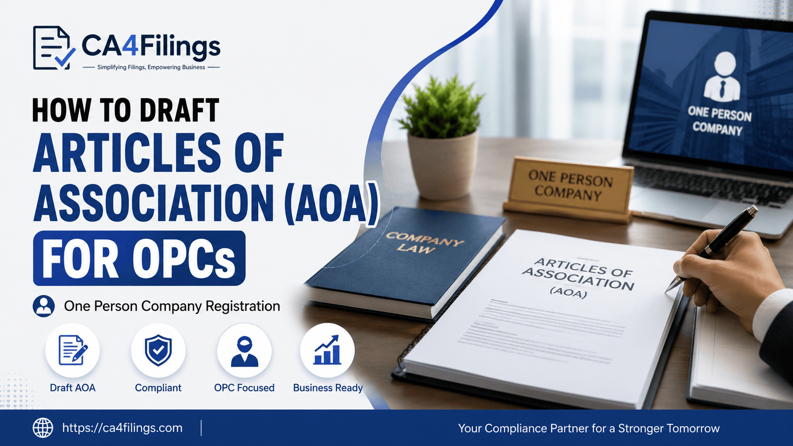 How to Draft the Articles of Association (AOA) for OPCs