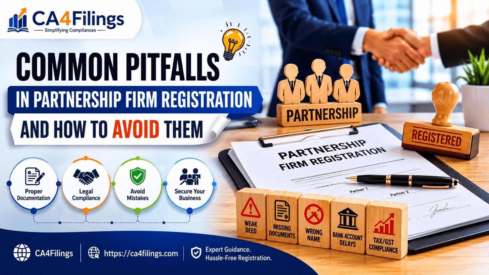 Common Pitfalls in Partnership Firm Registration and How to Avoid Them
