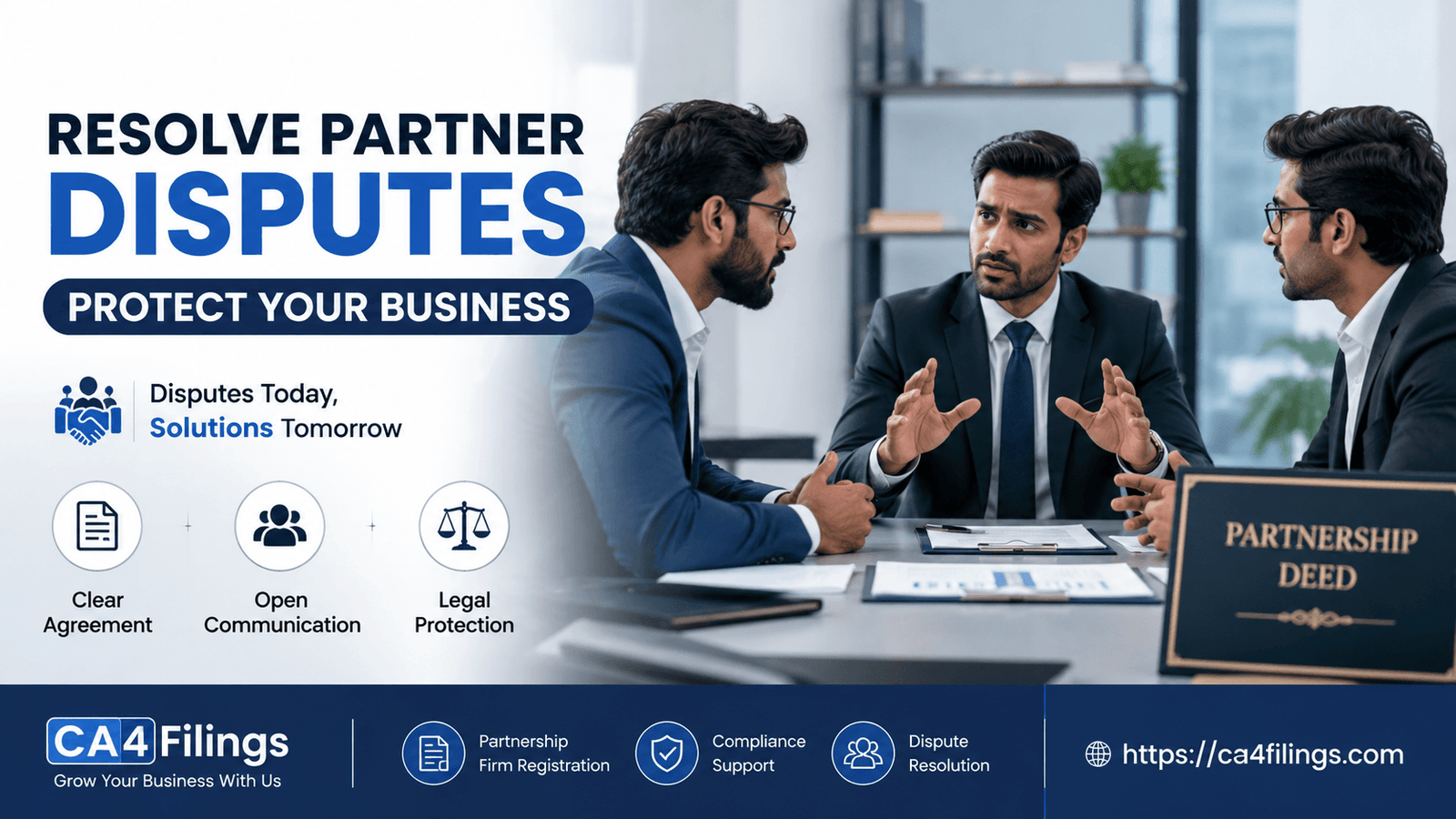 How to Handle Disputes Among Partners in a Registered Firm