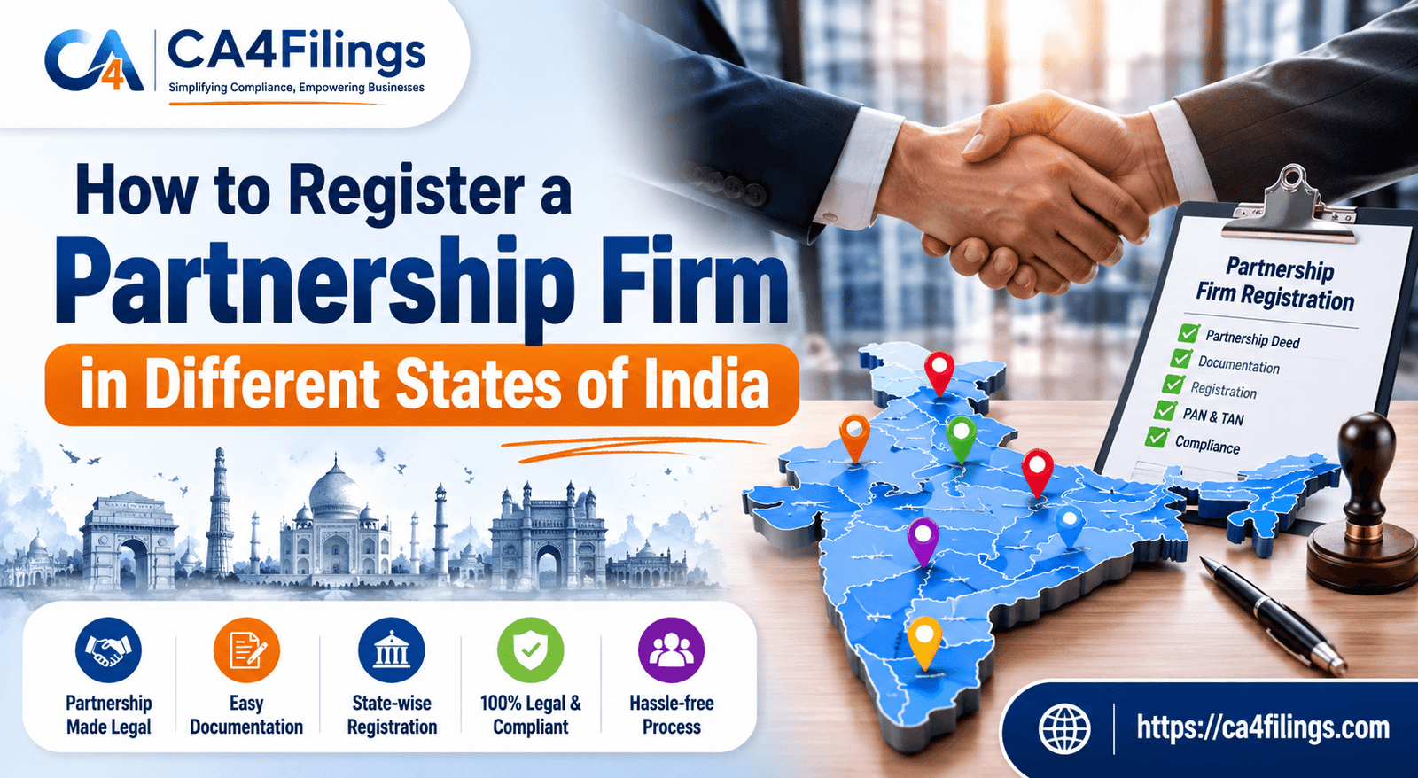 How to Register a Partnership Firm in Different States of India
