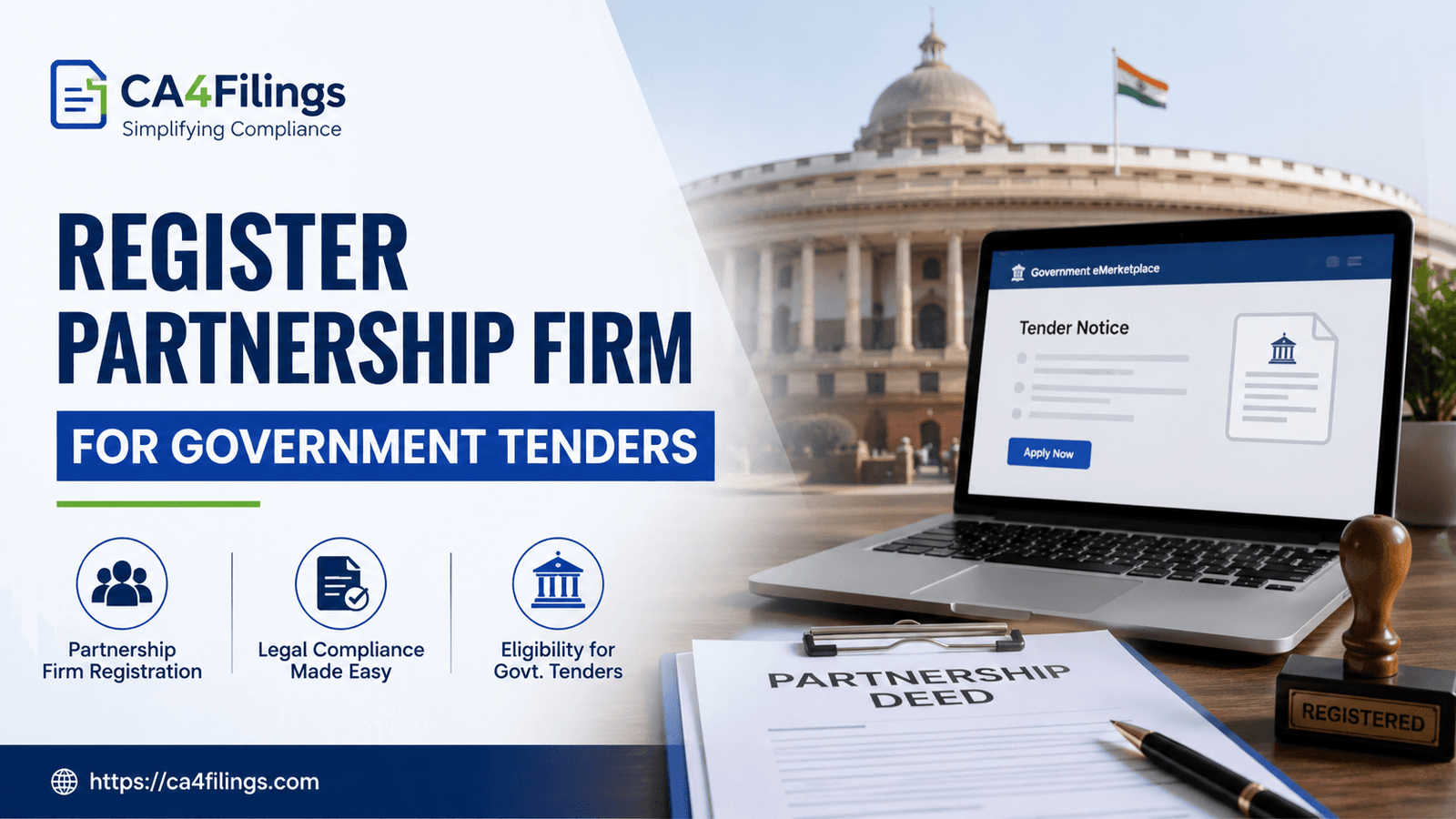How to Register a Partnership Firm with Government Tenders