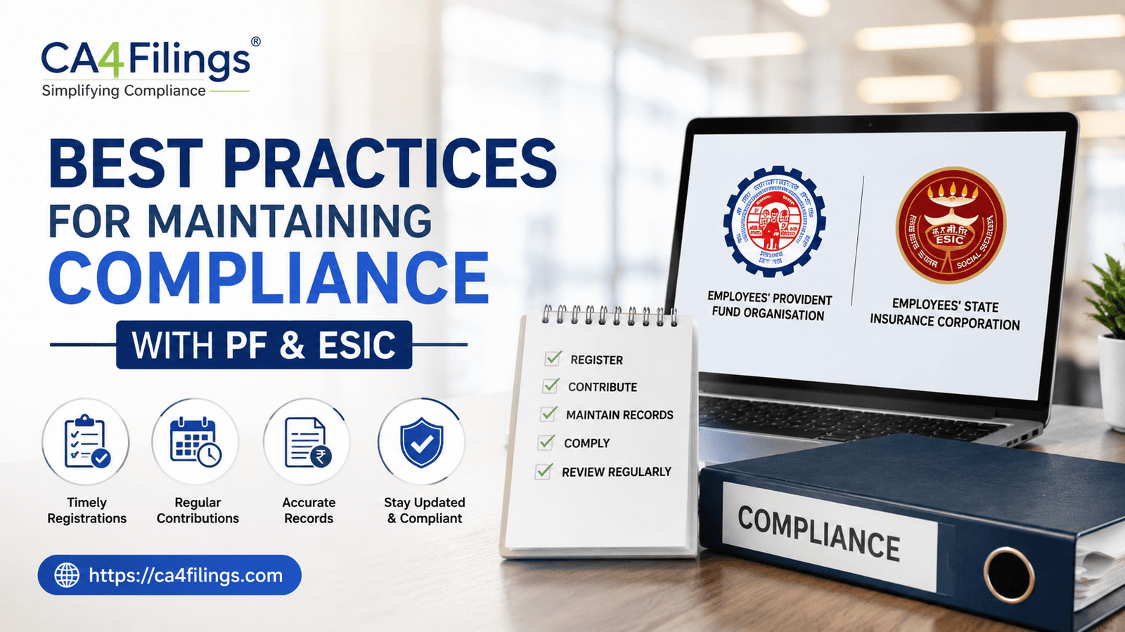 Best Practices for Maintaining Compliance with PF and ESIC