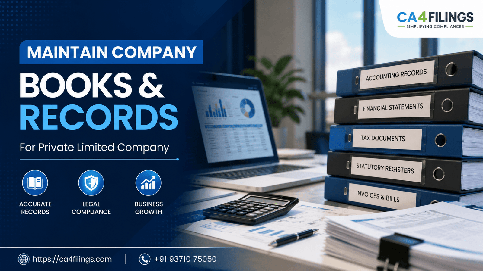 How to Maintain Company Books and Records for a Private Limited Company