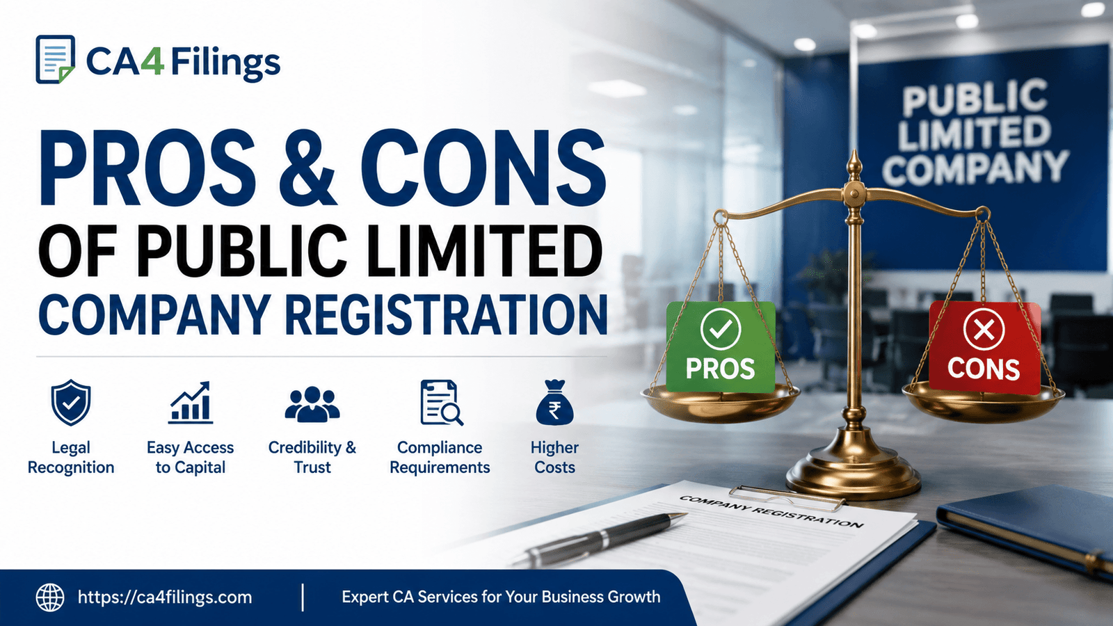 Pros and Cons of Public Limited Company Registration