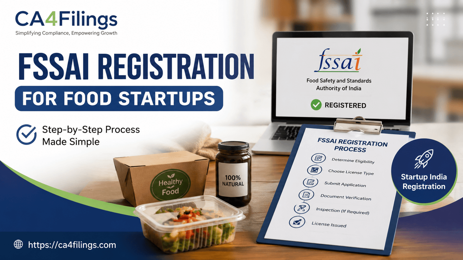 Understanding the Process for FSSAI Registration for Food Startups